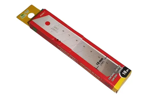 Lâmina para Estilete Larga 18mm Estojo com 10 Unidades Ks06r-1 - Starrett