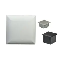 Tampa Quadrada de Nylon 1.1/2" (38,1mm) - Pichu Acessórios