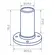 Pontalete (sapata) Tubo 1.1/2" (tub-069) Rs0042 - Alutim