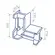 Cantoneira 90° 38x38mm Rs0044 - Alutim