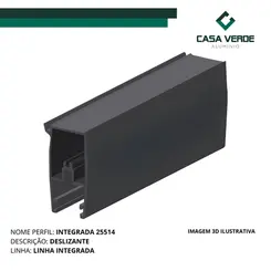 Integrada 25514 - Preto Fosco