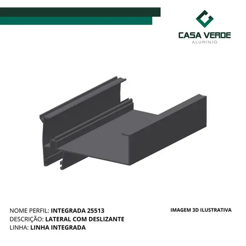 Integrada 25513 - Preto Fosco