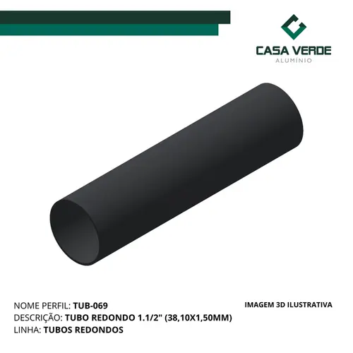 Tub-069 - Preto Fosco