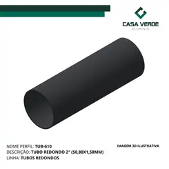 Tub-610 - Preto Fosco