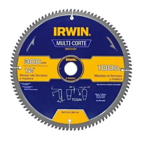 Serra Circular Multicorte 300mmx100dx30mm - Irwin